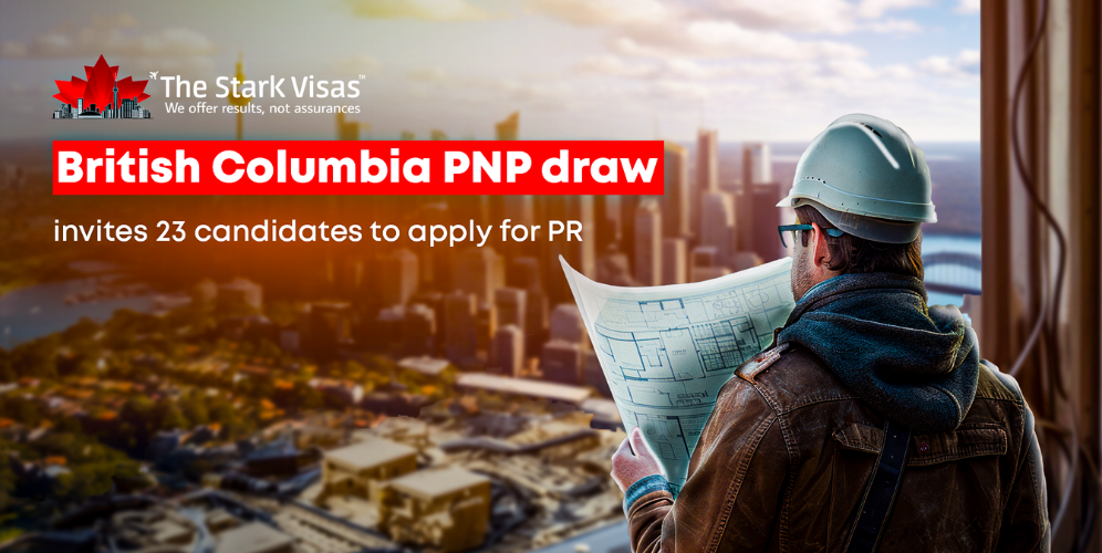 British Columbia PNP draw invites 23 candidates to apply for PR